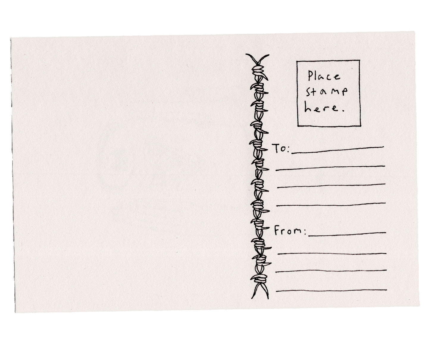Mans best friend postcard