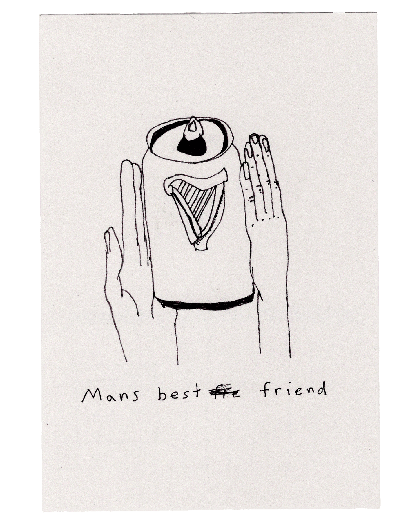 Mans best friend postcard
