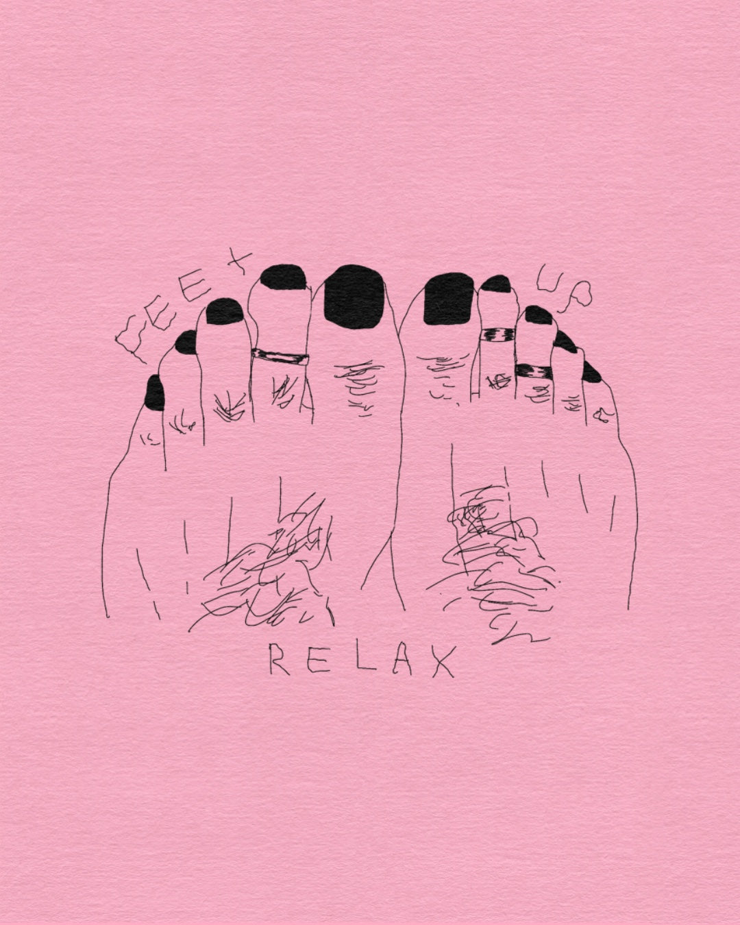 Feet up, relax.
