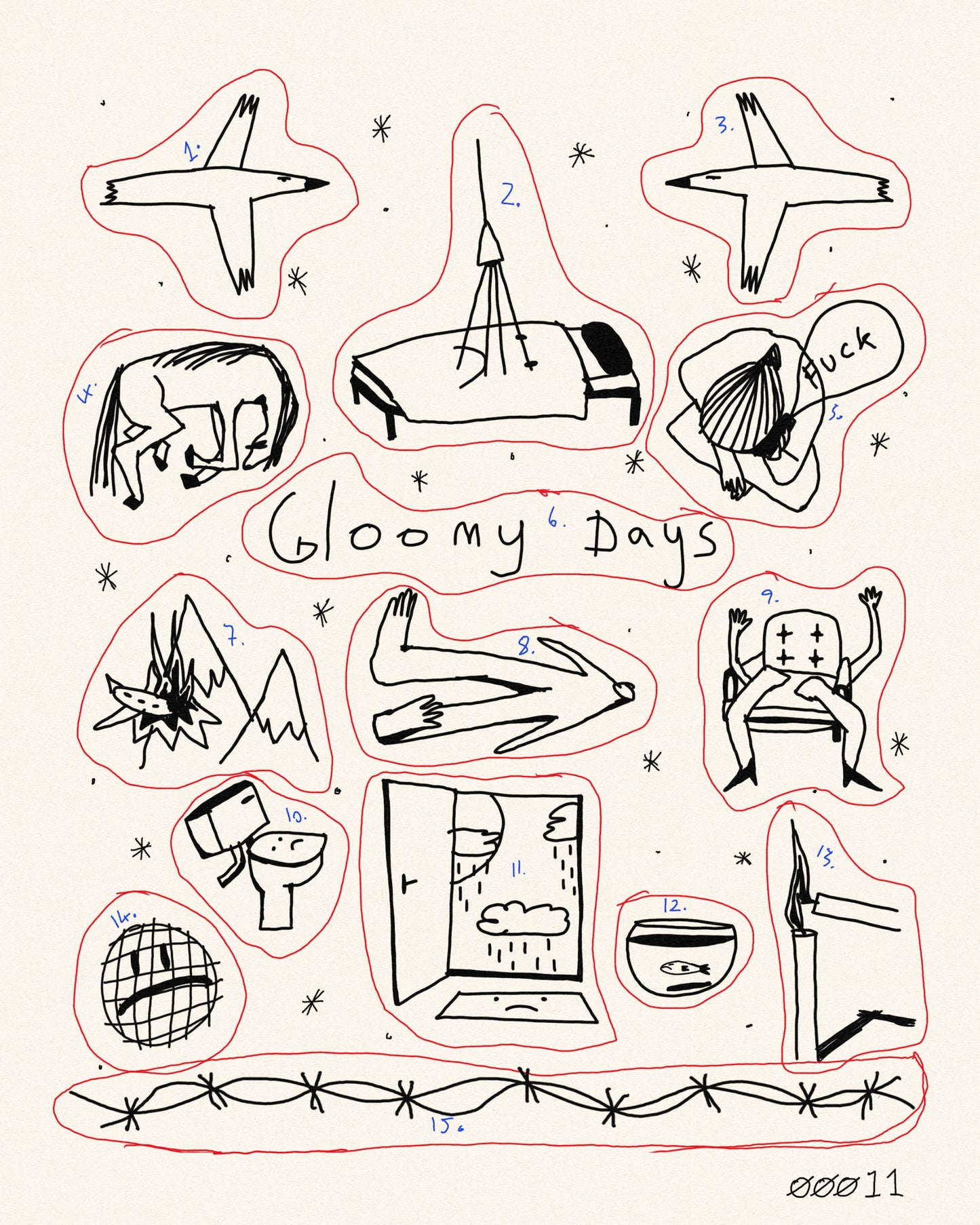 Gloomy days - flash 00011
