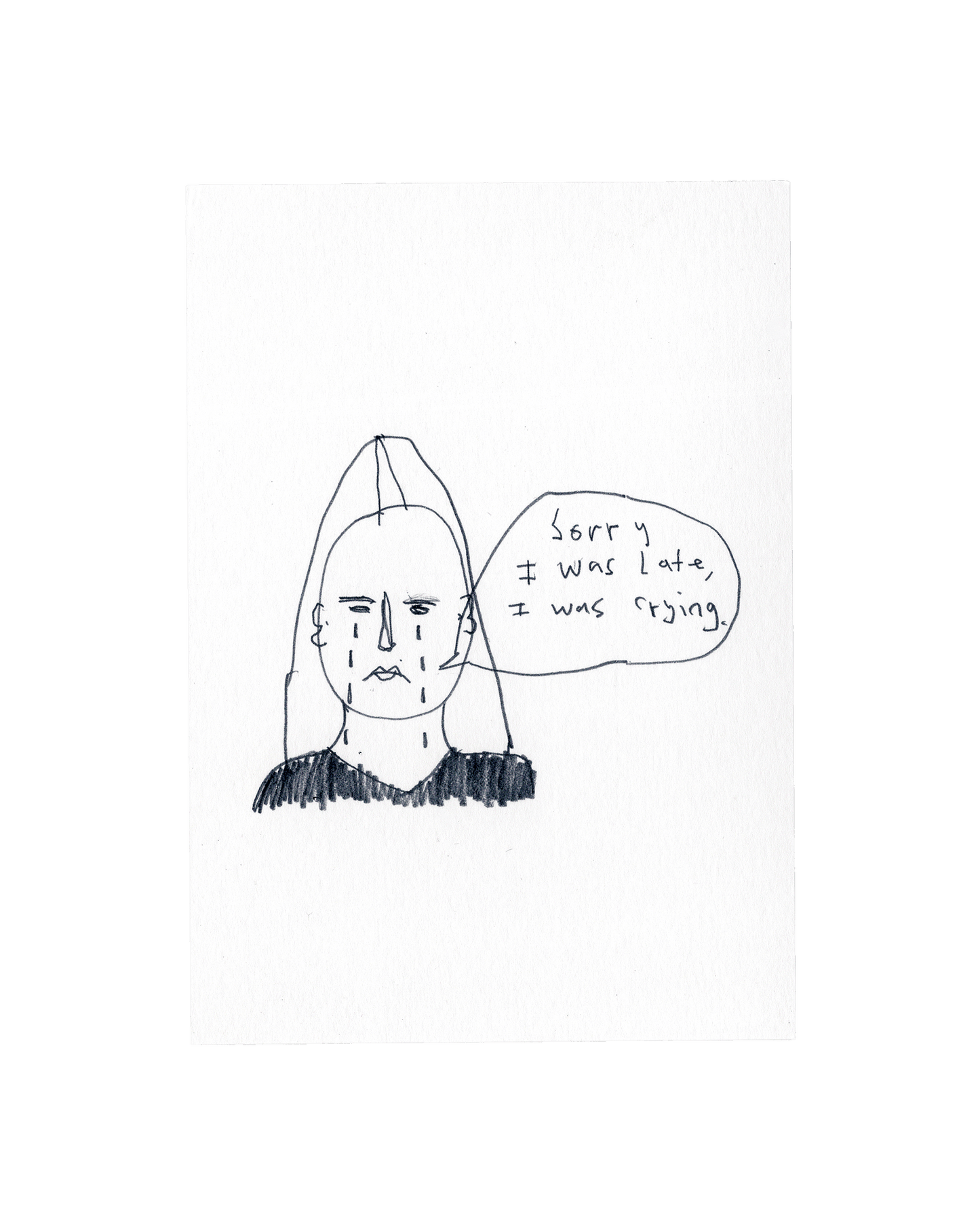 I'm sorry I was late - Print