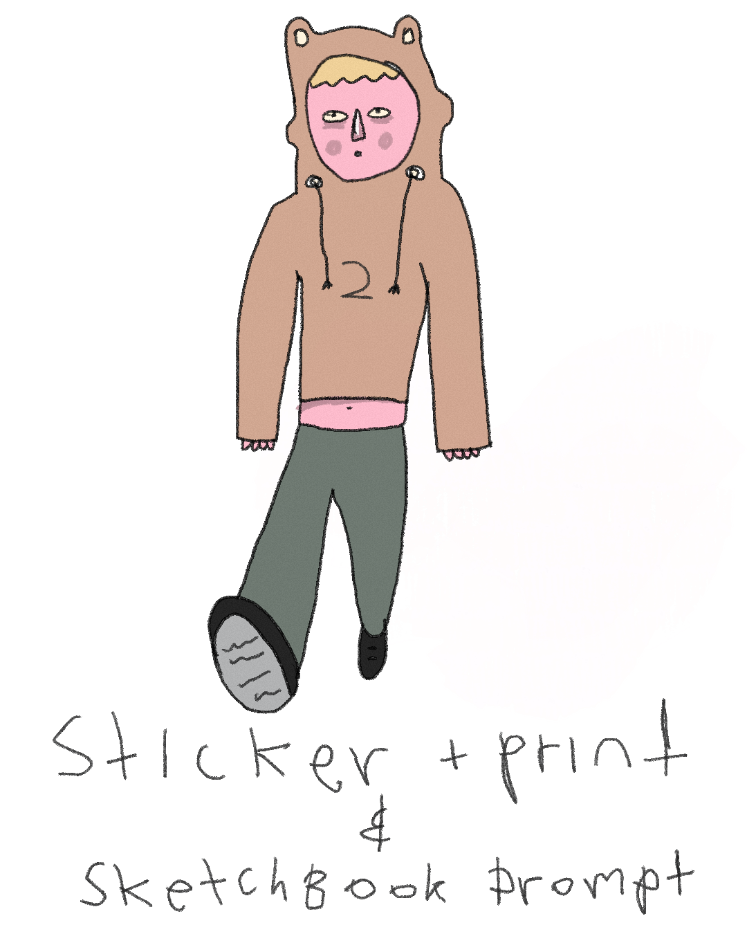 Tier 2: Sketchbook prompt + sticker & print club
