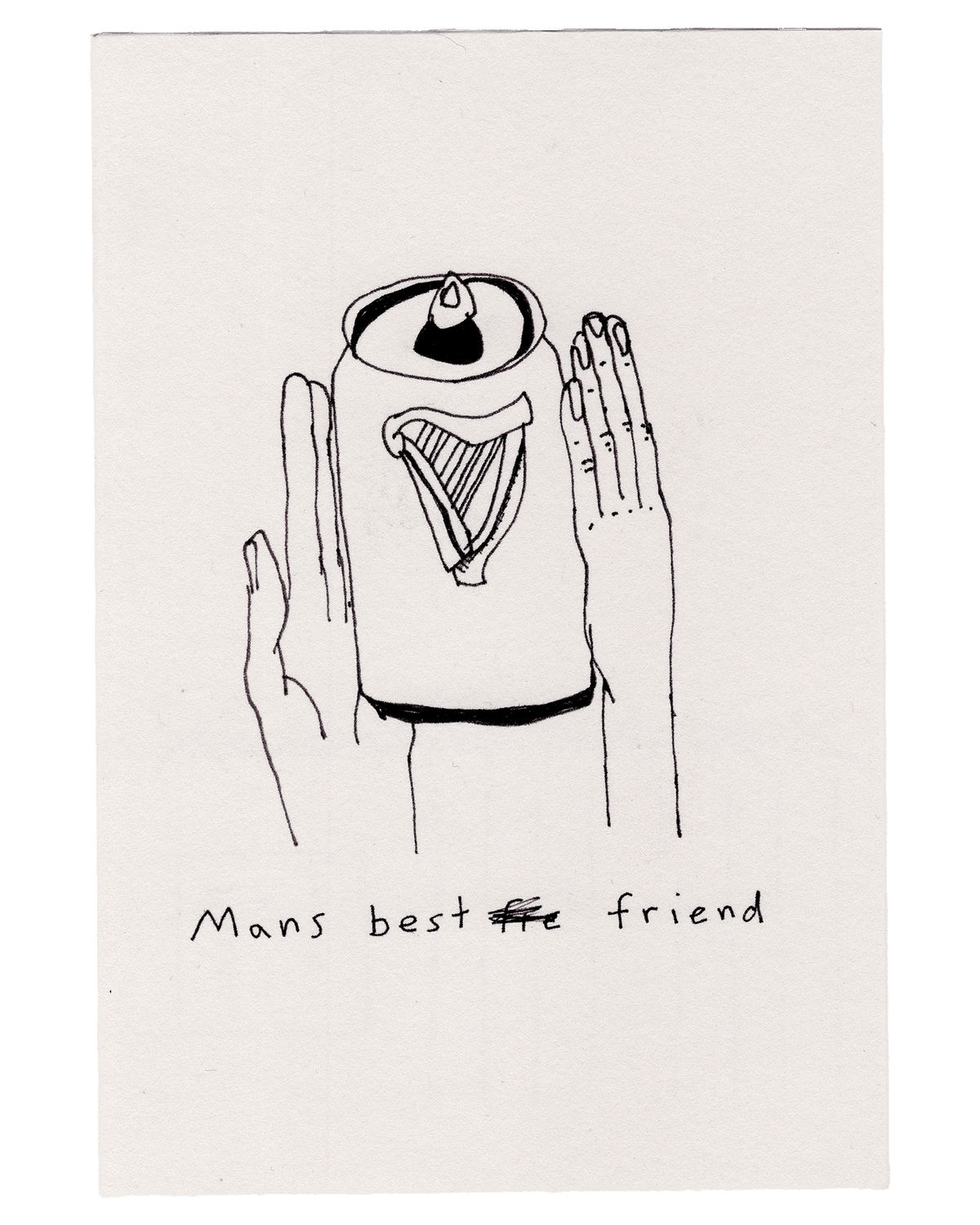 Mans best friend postcard