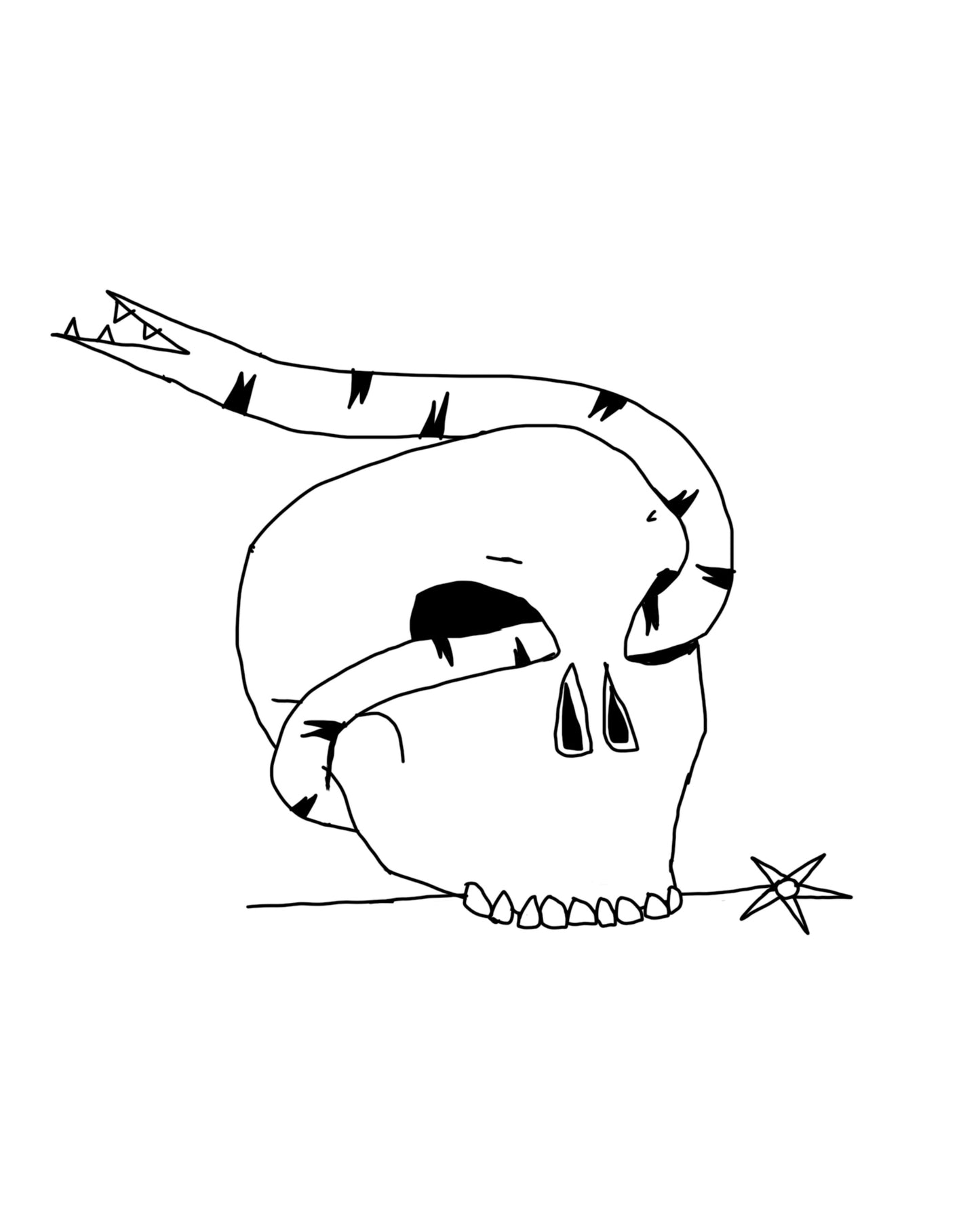 Snakey skull snake