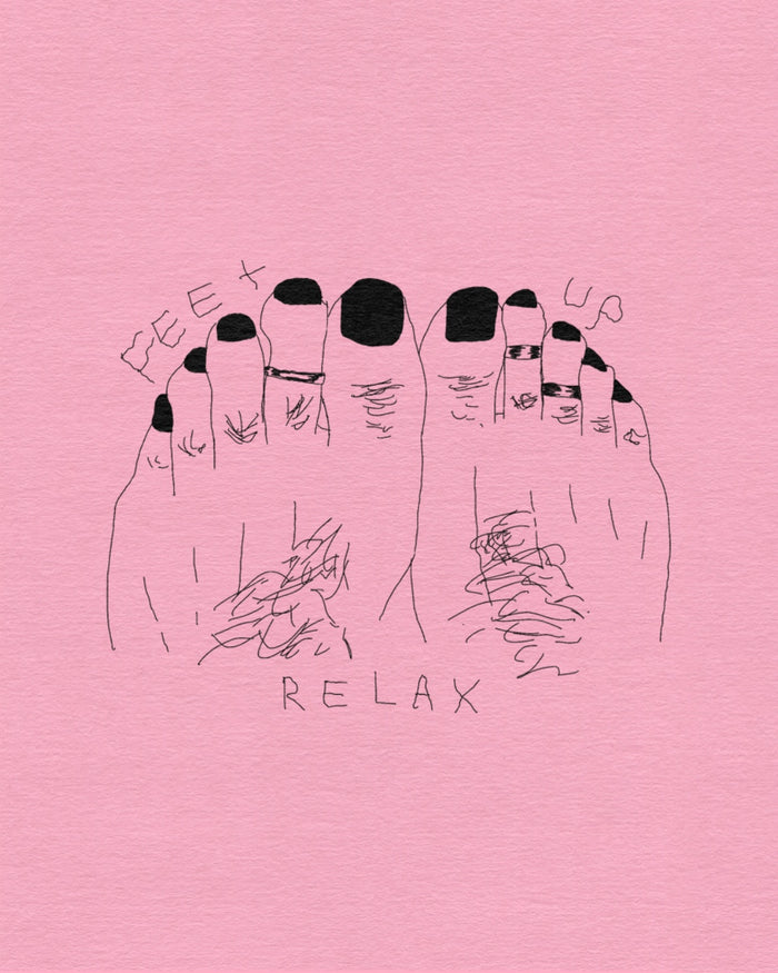 Feet up, relax.