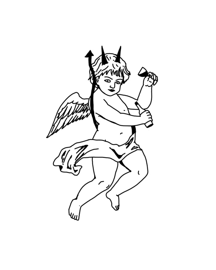 A glass of wine for the devil hu?