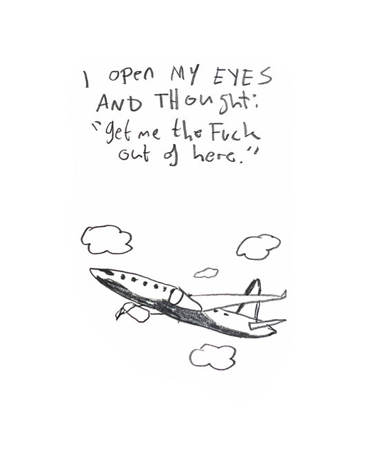 I open my eyes