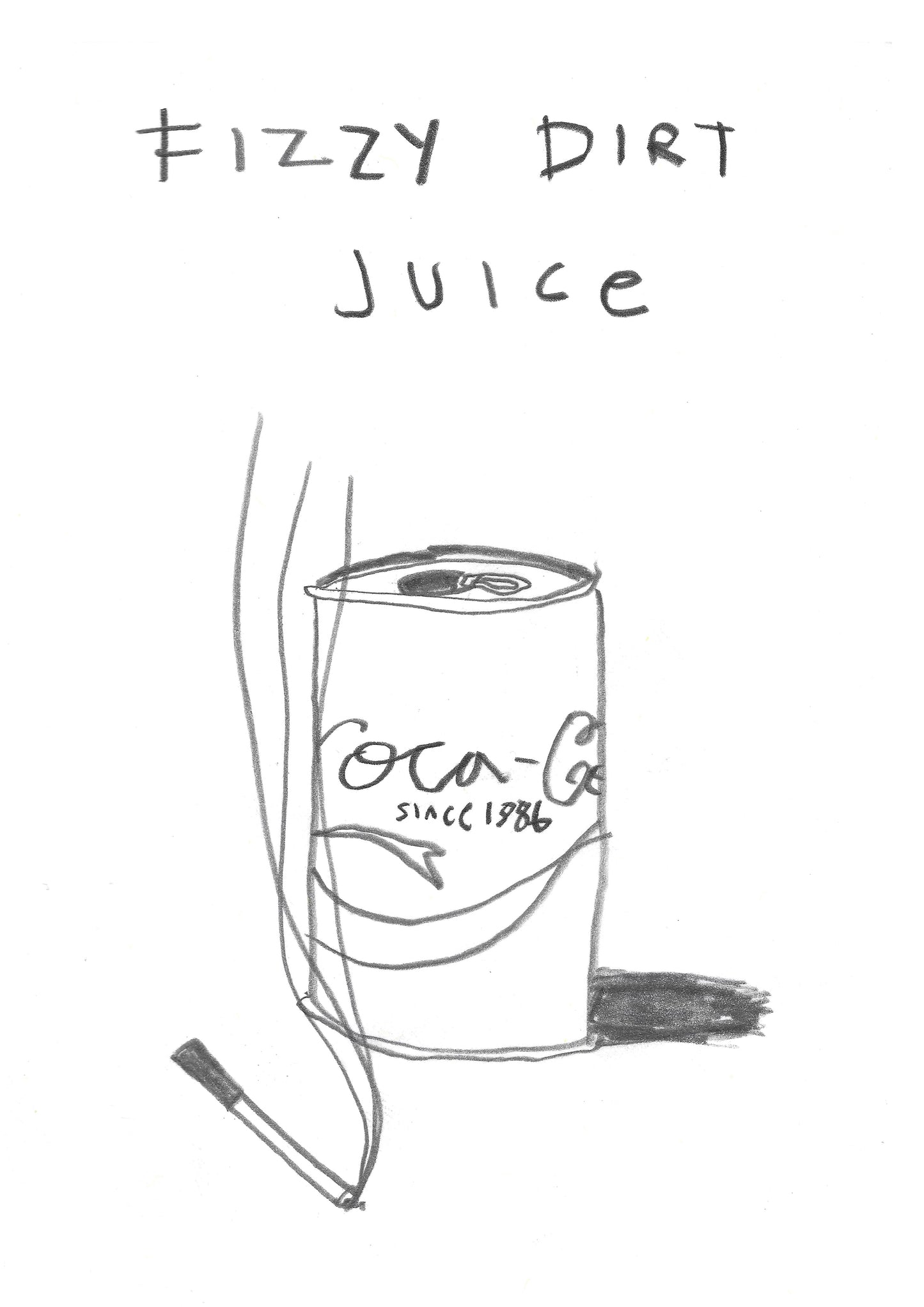 "Fizzy dirt juice" - Giclée print