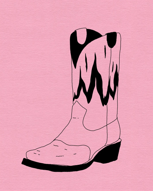 Fire cowboy boot 1