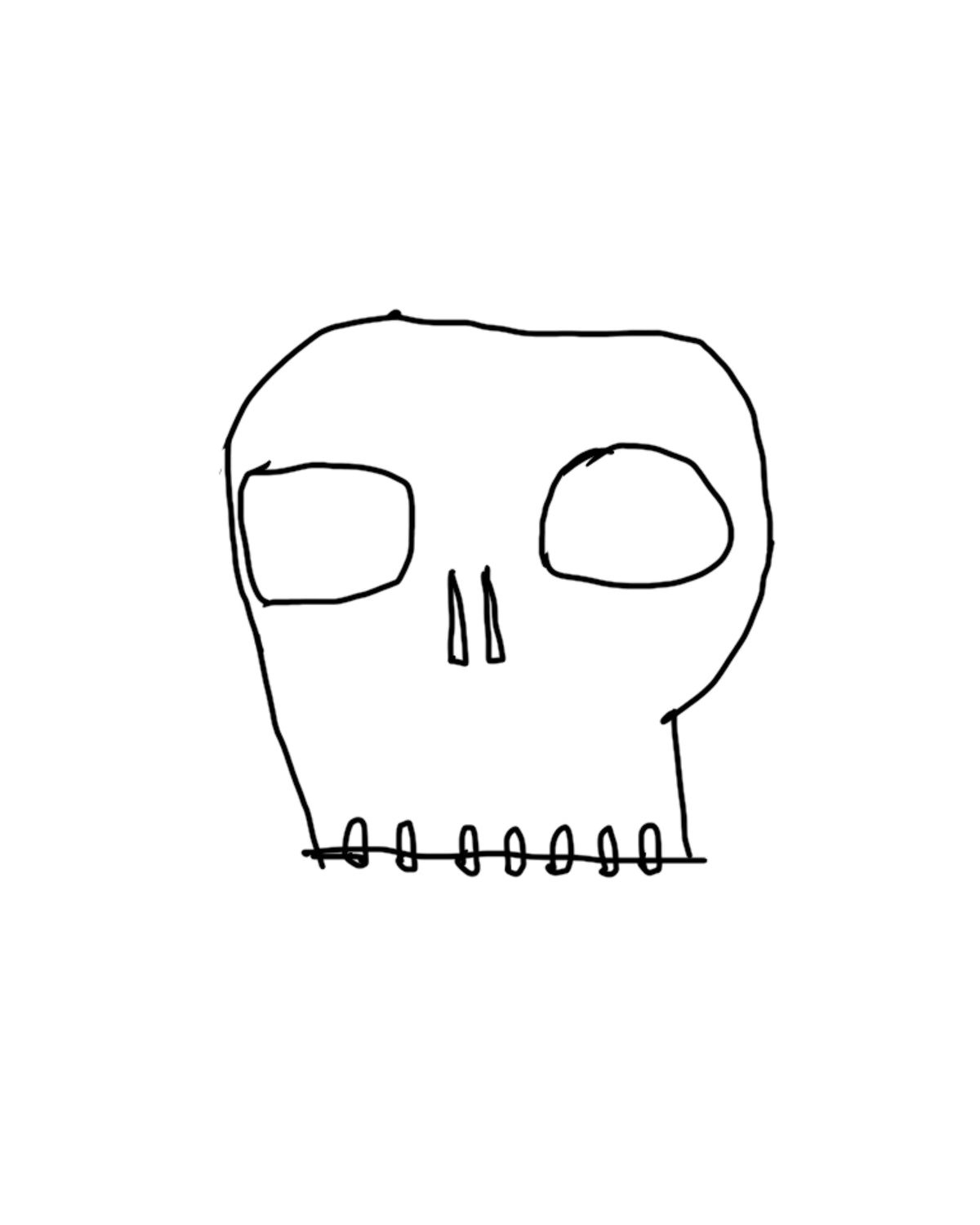 (Small) A simple skull at that.