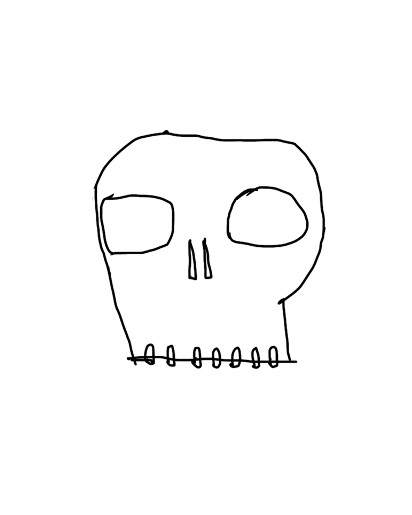 (Small) A simple skull at that.