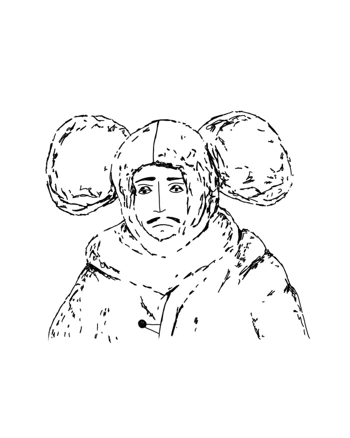 A sad bear