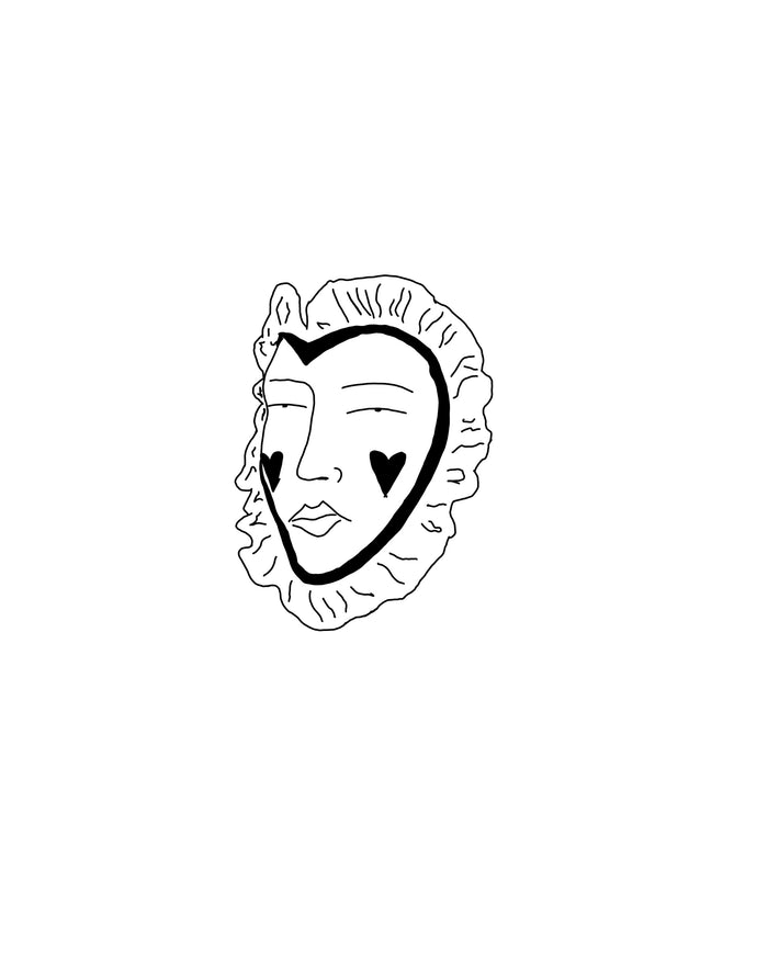 A hearful face