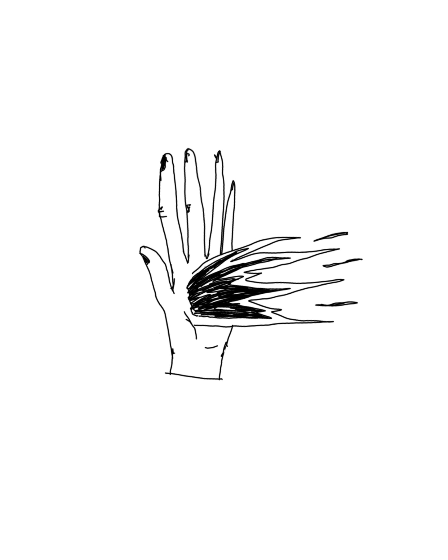 I put my hand on the stove