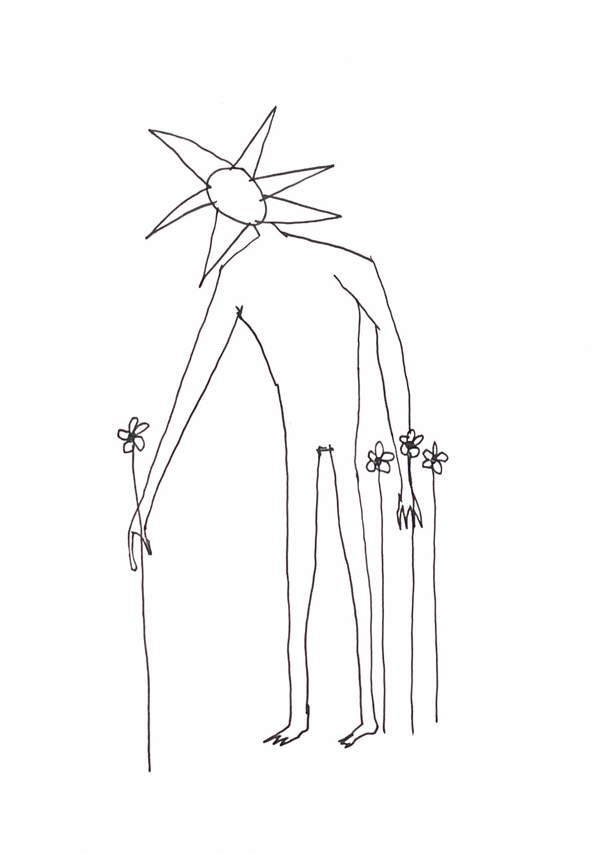 Flower boy is mellow in the meadow