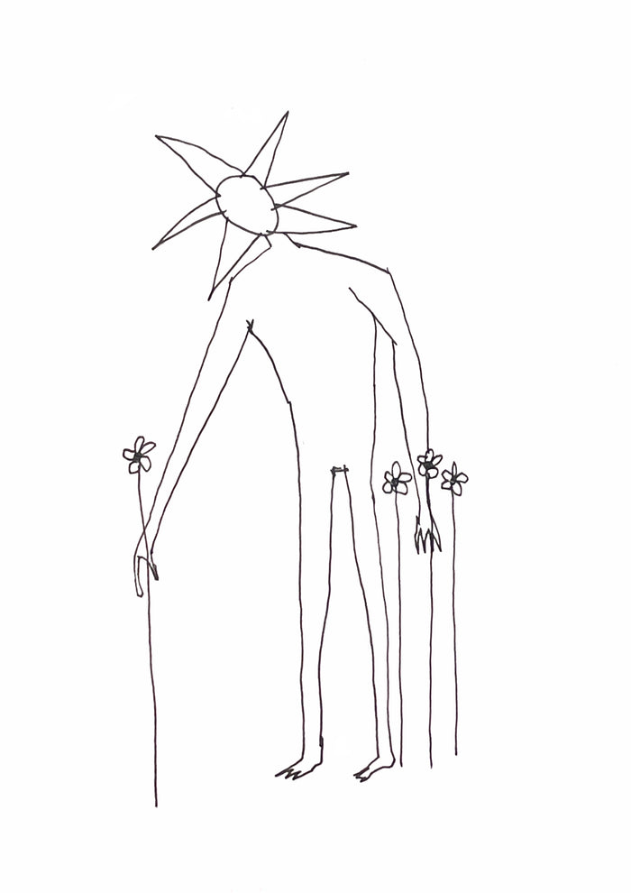 Flower boy is mellow in the meadow